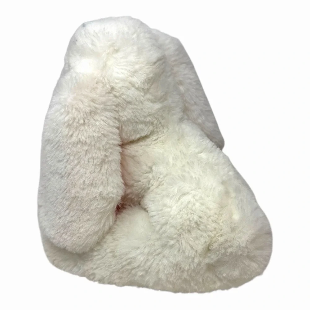 Cream White Plush Bunny‎ Rabbit Stuffed Animal Floppy Ears Pink Nose 10 Inch